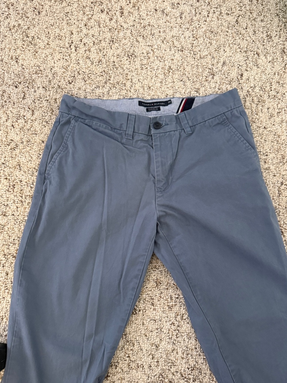 Tommy Hilfiger Men’s Light Blue Custom-Fit Chinos 20% off 2 or more